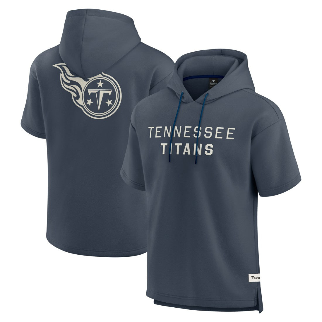 Tennessee Titans Elements Future Ground Lettering Short Sleeve Pullover Hoodie Navy | Fanatics