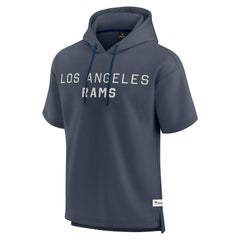 Los Angeles Rams Elements Future Ground Lettering Short Sleeve Pullover Hoodie Navy | Fanatics