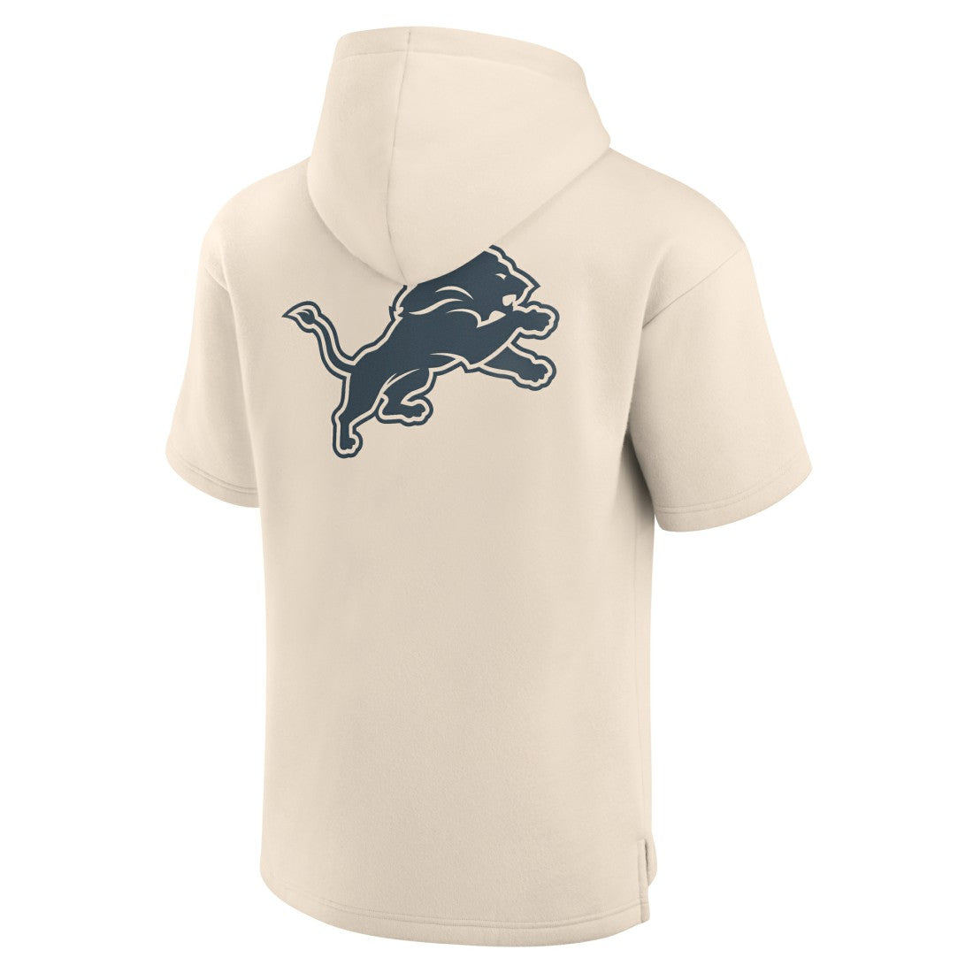 Detroit Lions Elements Future Ground Lettering Short Sleeve Pullover Hoodie Cream | Fanatics
