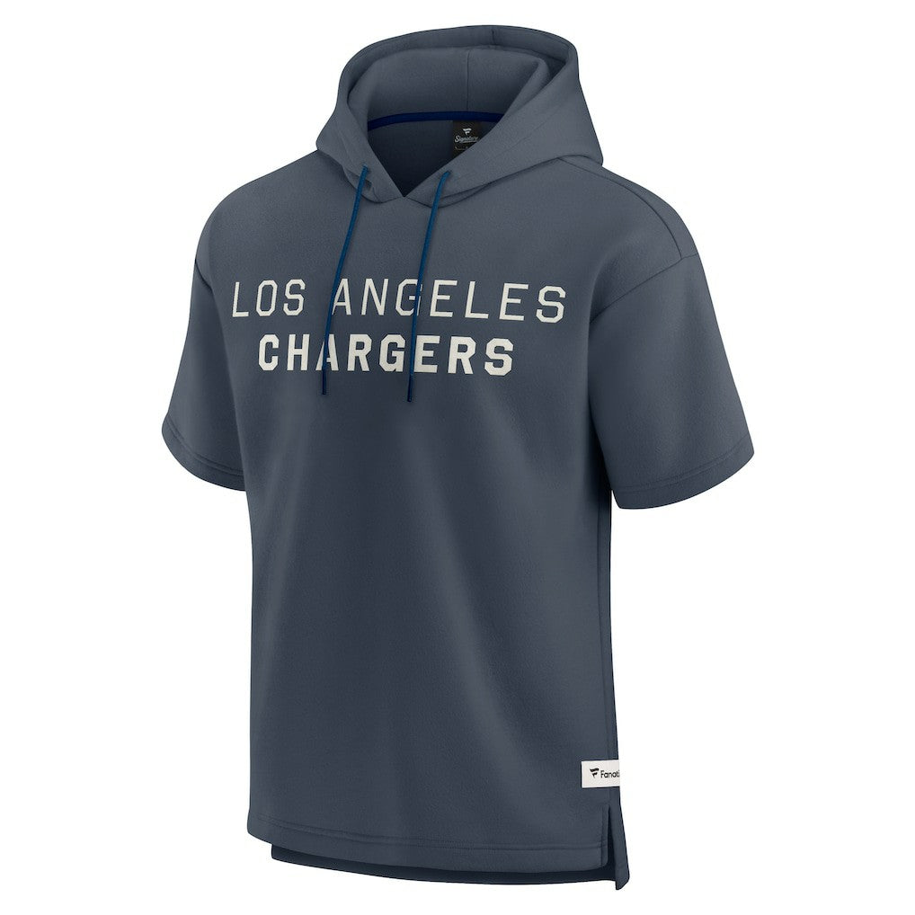 Los Angeles Chargers Elements Future Ground Lettering Short Sleeve Pullover Hoodie Navy | Fanatics