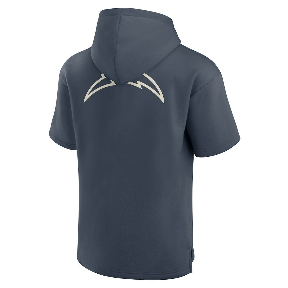 Los Angeles Chargers Elements Future Ground Lettering Short Sleeve Pullover Hoodie Navy | Fanatics