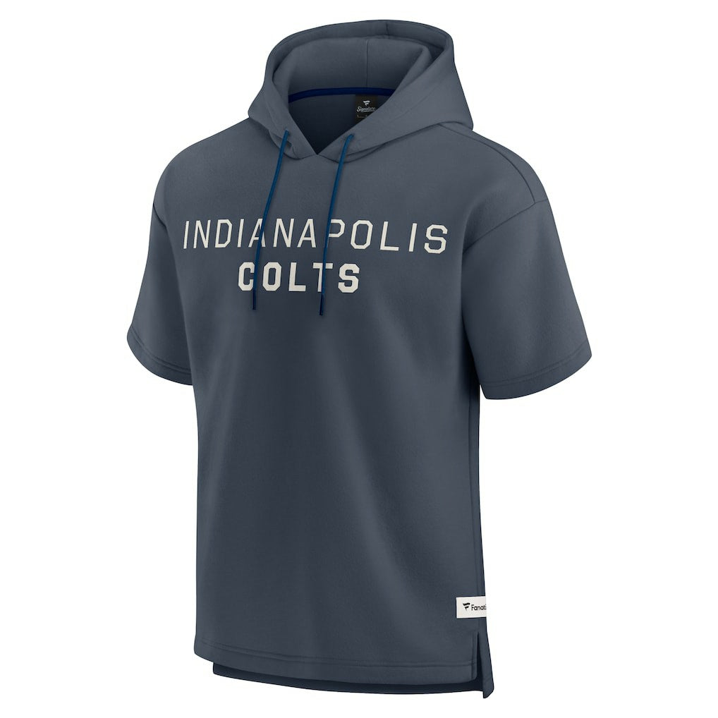 Indianapolis Colts Elements Future Ground Lettering Short Sleeve Pullover Hoodie Navy | Fanatics