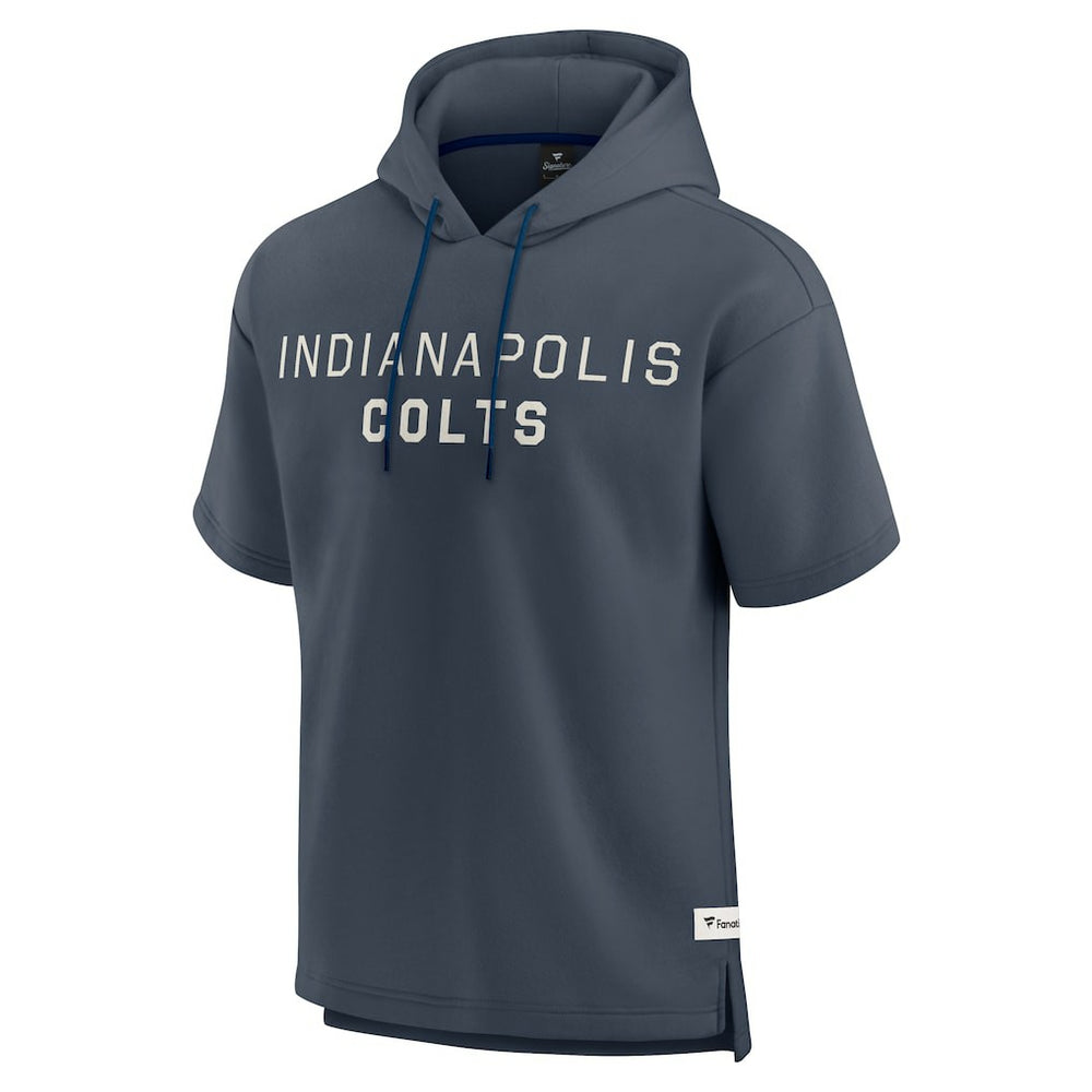 Indianapolis Colts Elements Future Ground Lettering Short Sleeve Pullover Hoodie Navy | Fanatics