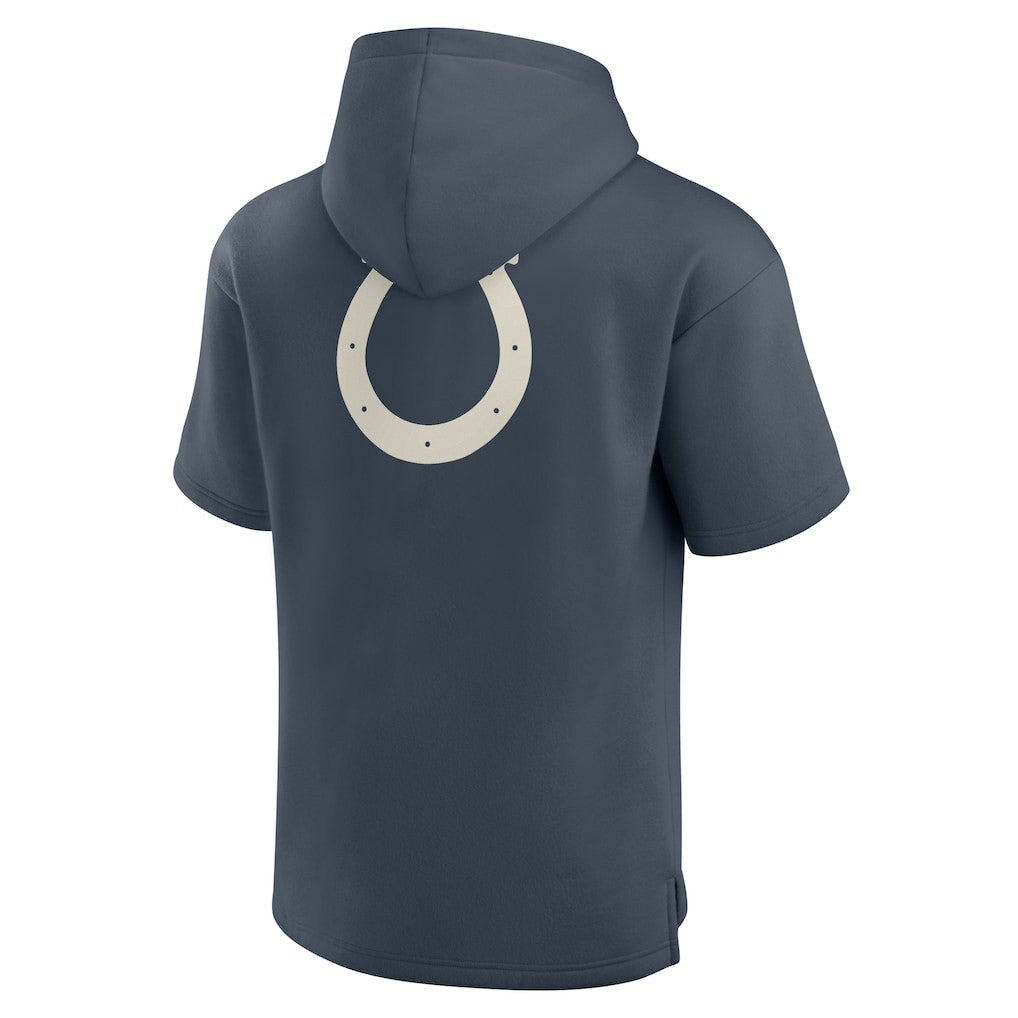 Indianapolis Colts Elements Future Ground Lettering Short Sleeve Pullover Hoodie Navy | Fanatics