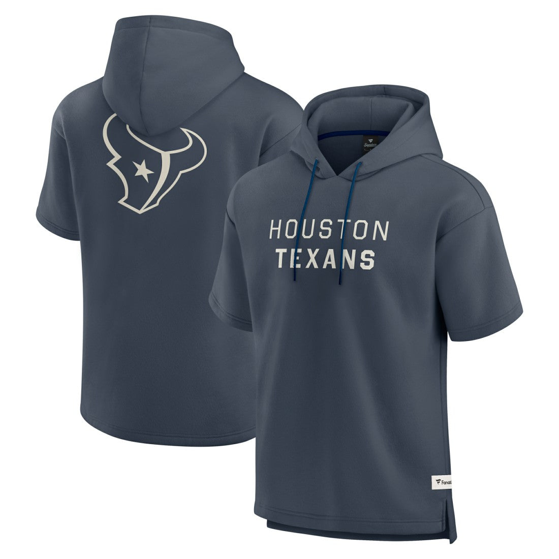Houston Texans Elements Future Ground Lettering Short Sleeve Pullover Hoodie Navy | Fanatics