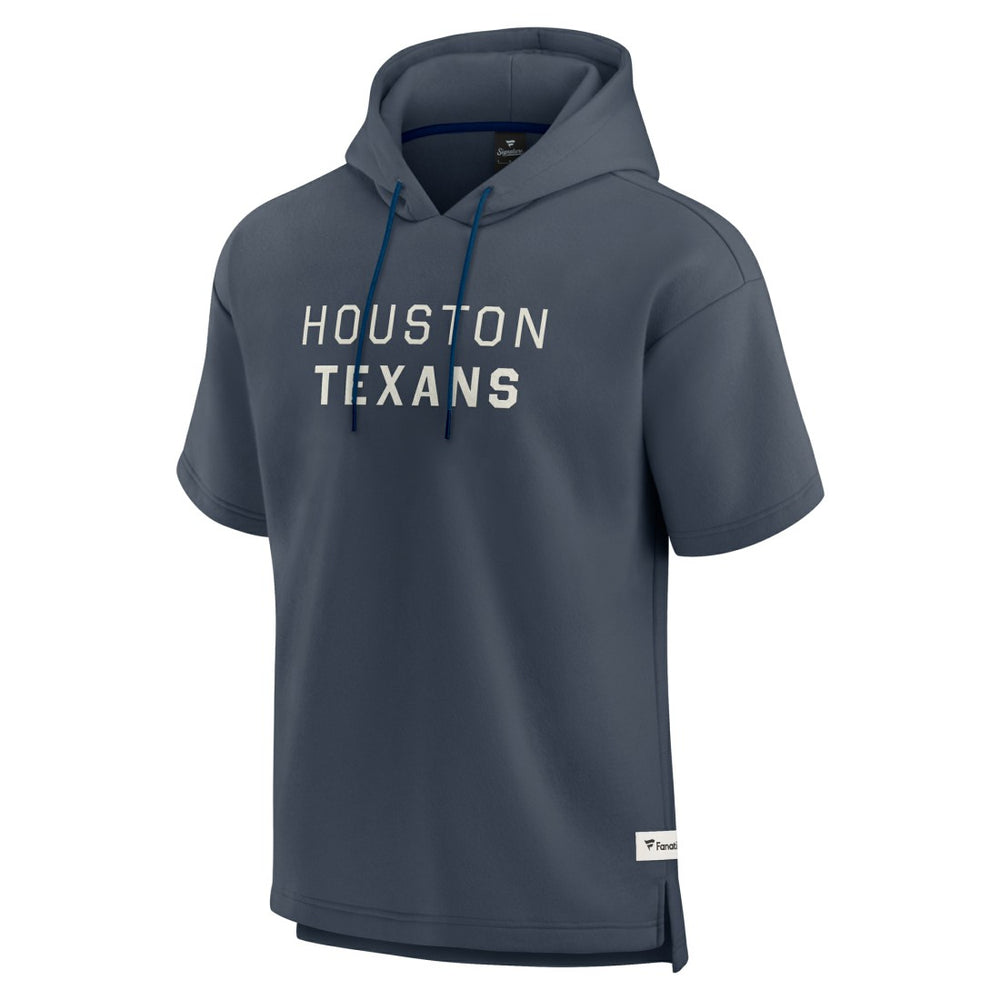 Houston Texans Elements Future Ground Lettering Short Sleeve Pullover Hoodie Navy | Fanatics