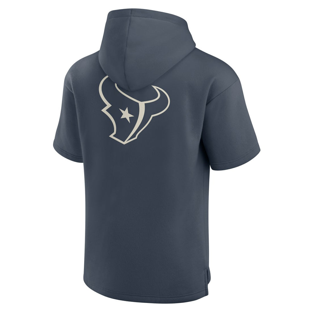 Houston Texans Elements Future Ground Lettering Short Sleeve Pullover Hoodie Navy | Fanatics