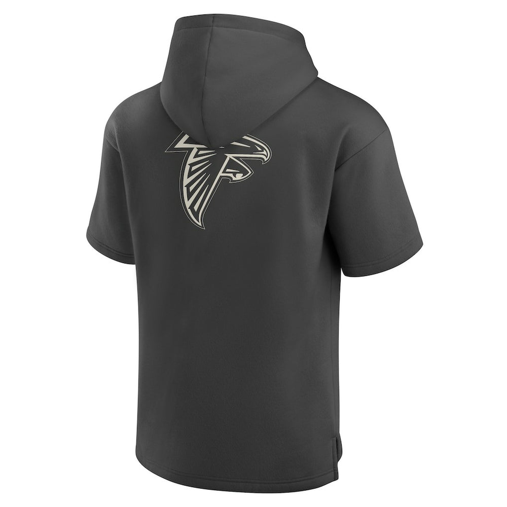Atlanta Falcons Elements Future Ground Lettering Short Sleeve Pullover Hoodie Charcoal | Fanatics