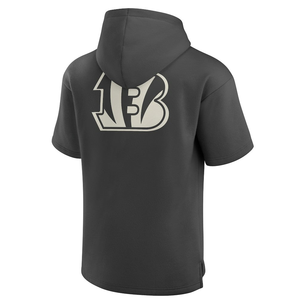 Cincinnati Bengals Elements Future Ground Lettering Short Sleeve Pullover Hoodie Charcoal | Fanatics