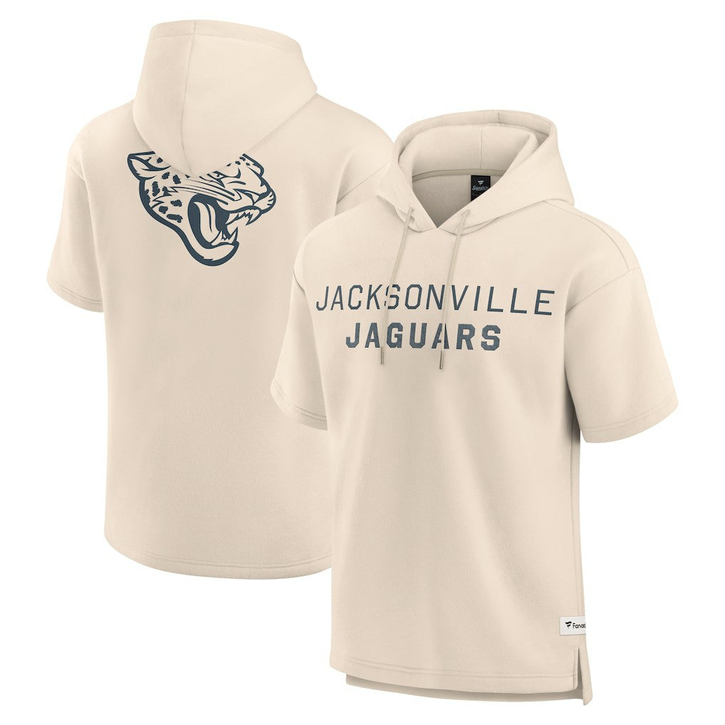 Jacksonville Jaguars Elements Future Ground Lettering Short Sleeve Pullover Hoodie Cream | Fanatics