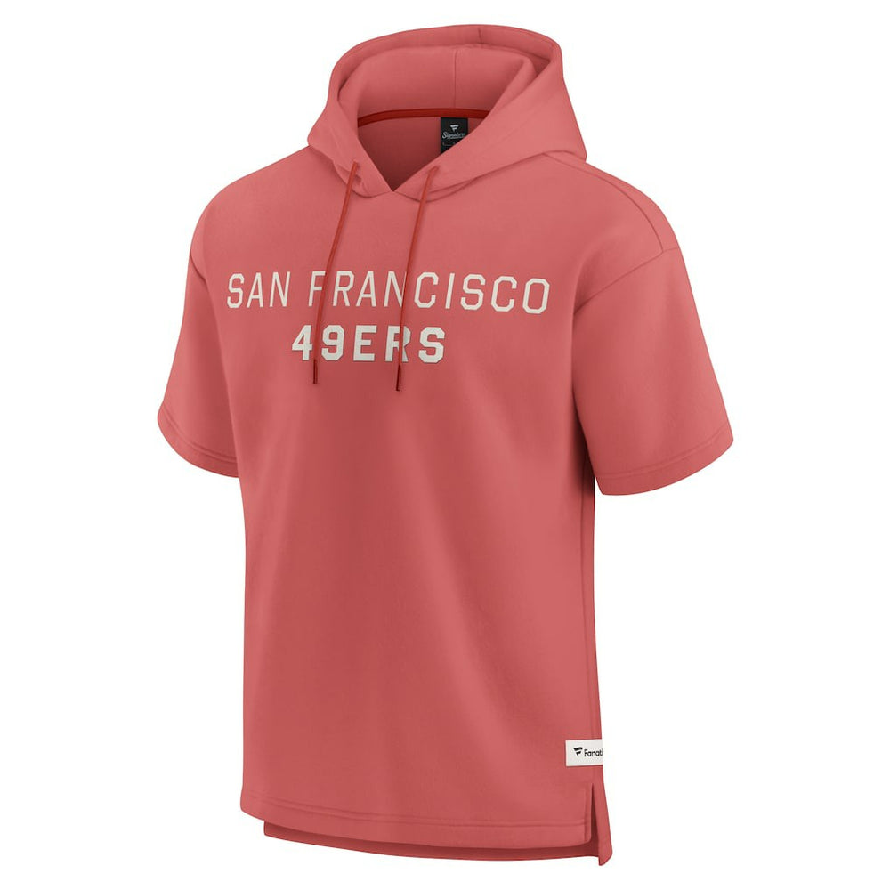 San Francisco 49ers Elements Future Ground Lettering Short Sleeve Pullover Hoodie Red | Fanatics