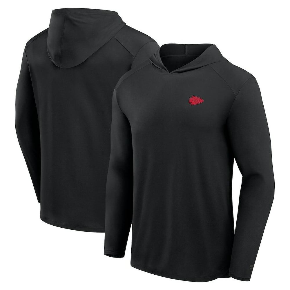 Kansas City Chiefs Front Office Power Mono Long Sleeve Hoodie T-Shirt Black | Fanatics