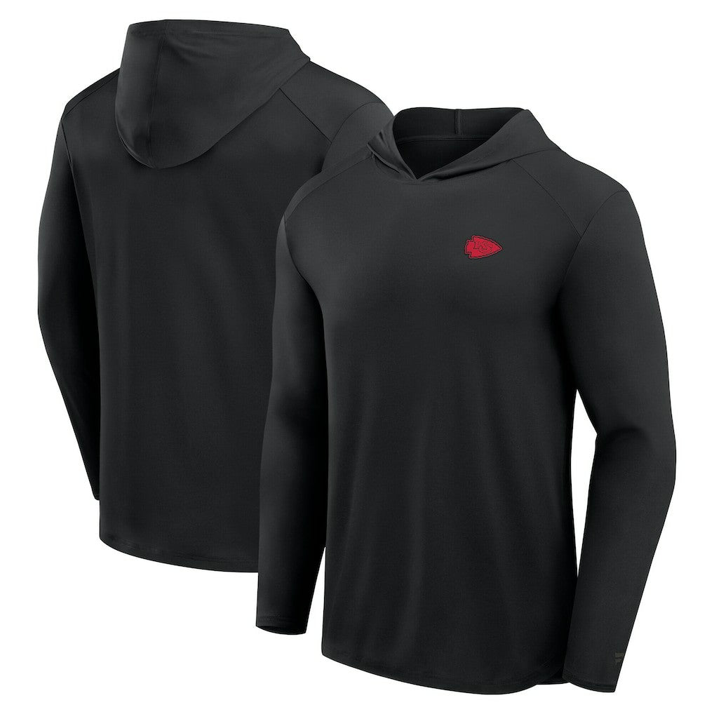 Kansas City Chiefs Front Office Power Mono Long Sleeve Hoodie T-Shirt Black | Fanatics