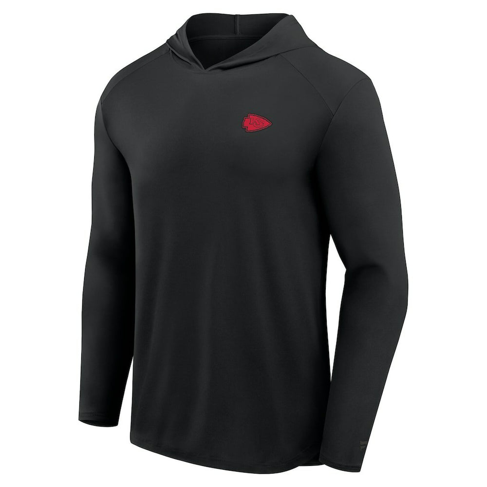 Kansas City Chiefs Front Office Power Mono Long Sleeve Hoodie T-Shirt Black | Fanatics