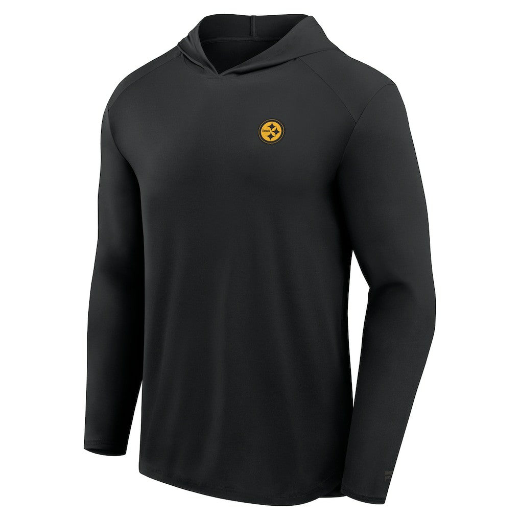Pittsburgh Steelers Front Office Power Mono Long Sleeve Hoodie T-Shirt Black | Fanatics