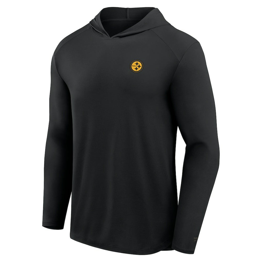 Pittsburgh Steelers Front Office Power Mono Long Sleeve Hoodie T-Shirt Black | Fanatics
