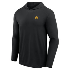 Pittsburgh Steelers Front Office Power Mono Long Sleeve Hoodie T-Shirt Black | Fanatics