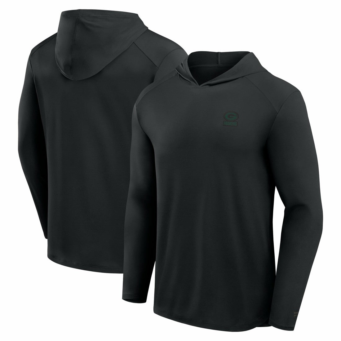 Green Bay Packers Front Office Power Mono Long Sleeve Hoodie T-Shirt Black | Fanatics