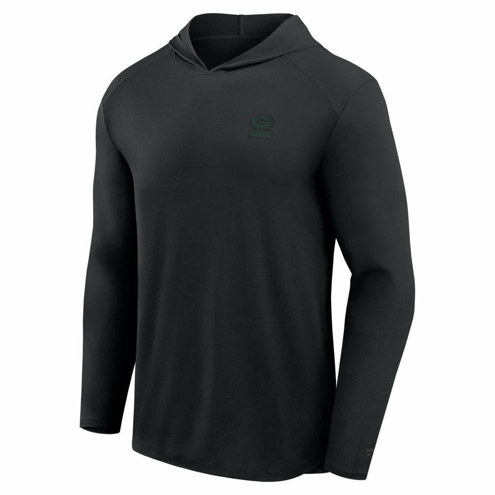 Green Bay Packers Front Office Power Mono Long Sleeve Hoodie T-Shirt Black | Fanatics