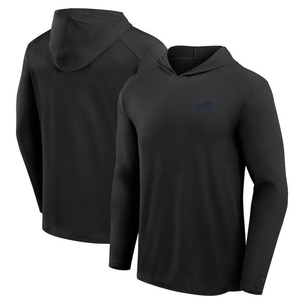 Buffalo Bills Front Office Power Mono Long Sleeve Hoodie T-Shirt Black | Fanatics