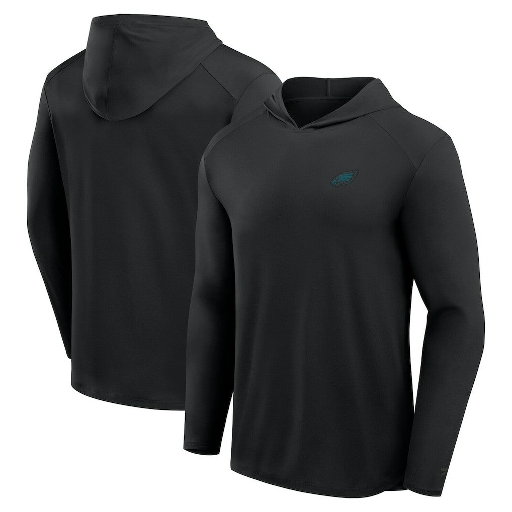 Philadelphia Eagles Front Office Power Mono Long Sleeve Hoodie T-Shirt Black | Fanatics