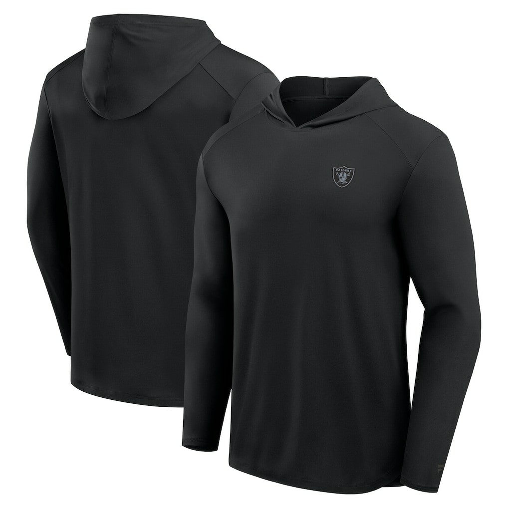 Las Vegas Raiders Front Office Power Mono Long Sleeve Hoodie T-Shirt Black | Fanatics