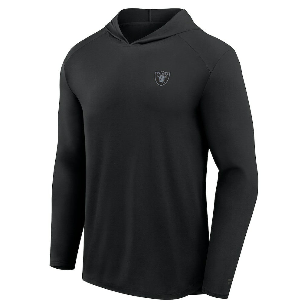 Las Vegas Raiders Front Office Power Mono Long Sleeve Hoodie T-Shirt Black | Fanatics