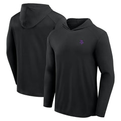 Minnesota Vikings Front Office Power Mono Long Sleeve Hoodie T-Shirt Black | Fanatics