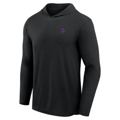 Minnesota Vikings Front Office Power Mono Long Sleeve Hoodie T-Shirt Black | Fanatics