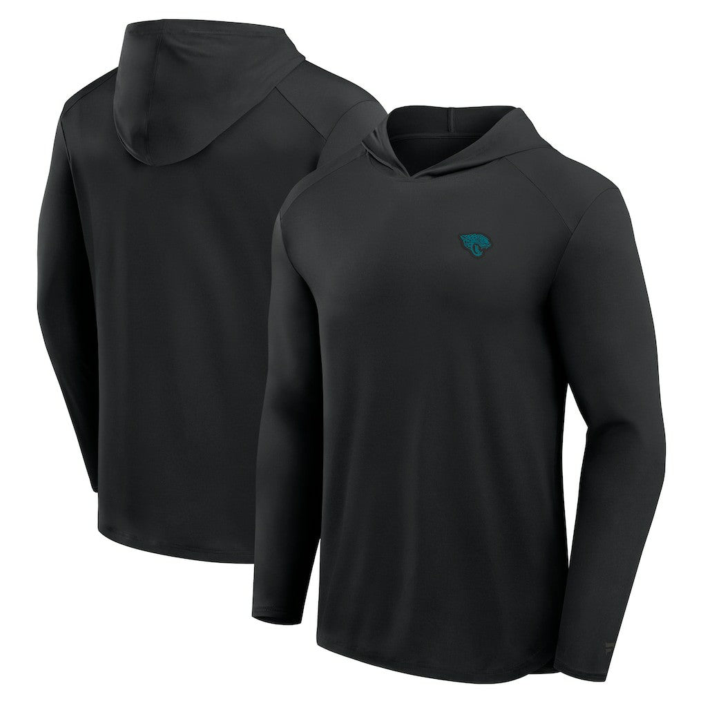 Jacksonville Jaguars Front Office Power Mono Long Sleeve Hoodie T-Shirt Black | Fanatics
