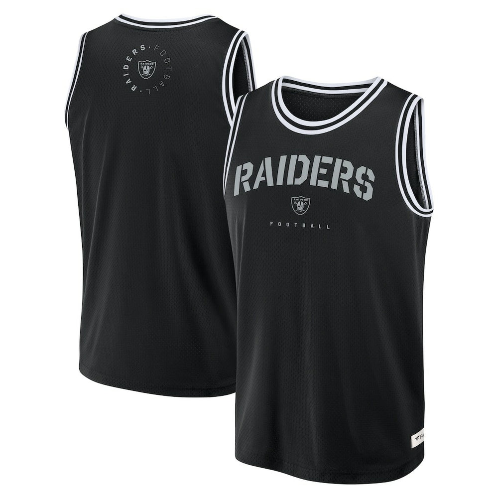 Las Vegas Raiders Elements Future Ground Jersey Tank Top Black | Fanatics