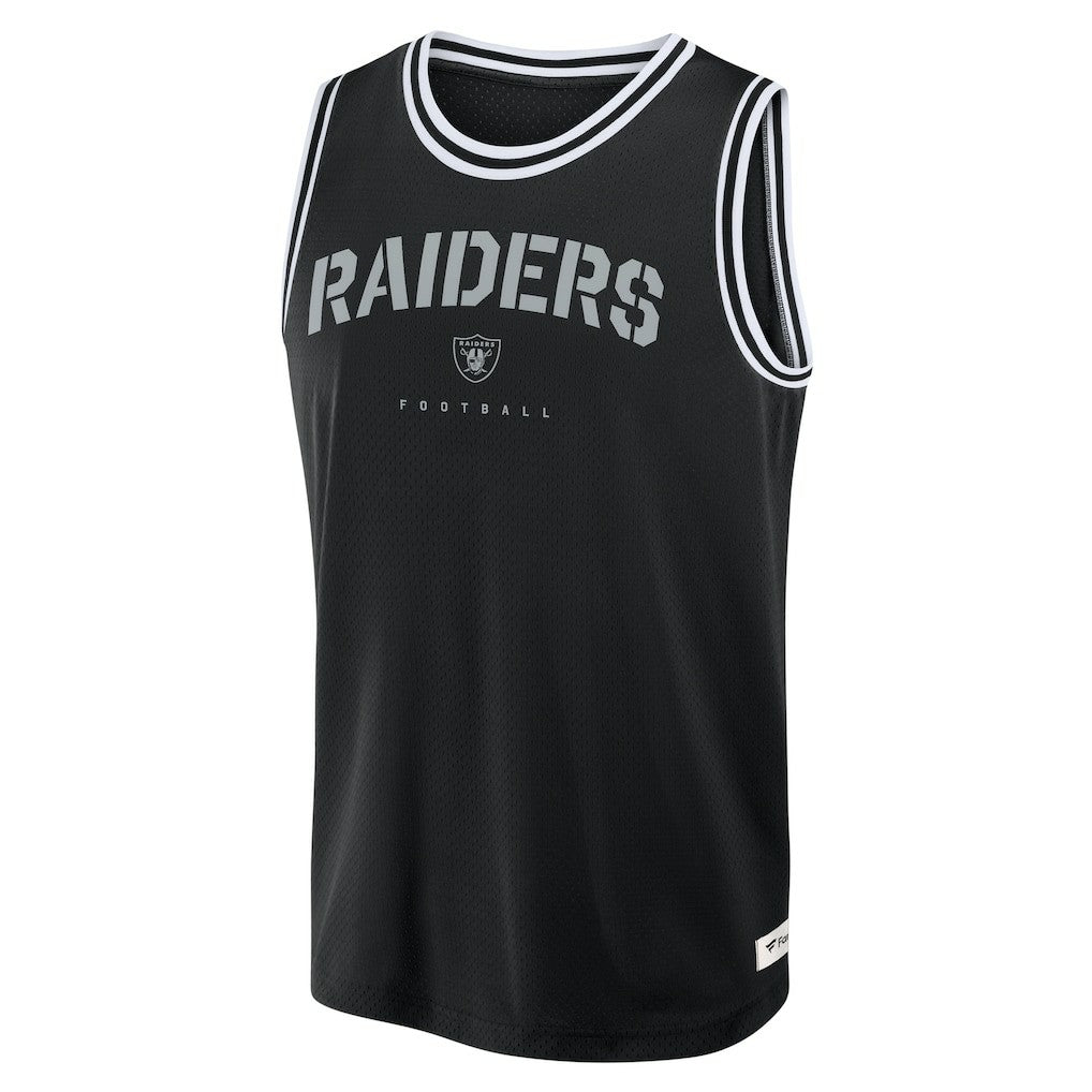 Las Vegas Raiders Elements Future Ground Jersey Tank Top Black | Fanatics