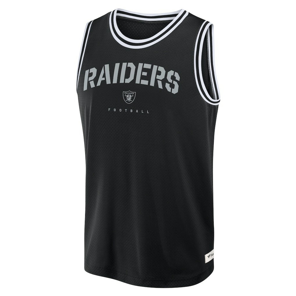 Las Vegas Raiders Elements Future Ground Jersey Tank Top Black | Fanatics