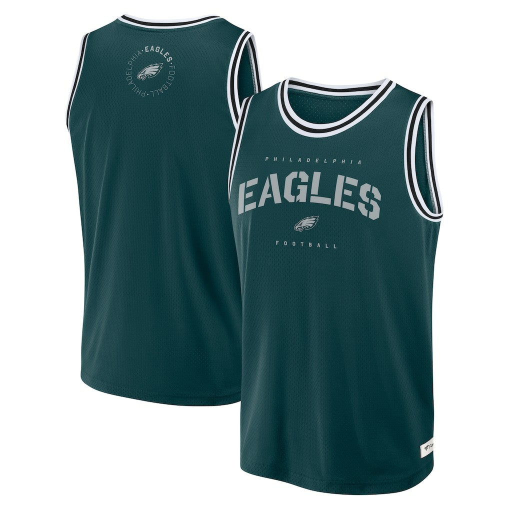 Philadelphia Eagles Elements Future Ground Jersey Tank Top Midnight Green | Fanatics