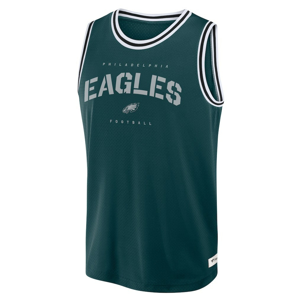 Philadelphia Eagles Elements Future Ground Jersey Tank Top Midnight Green | Fanatics