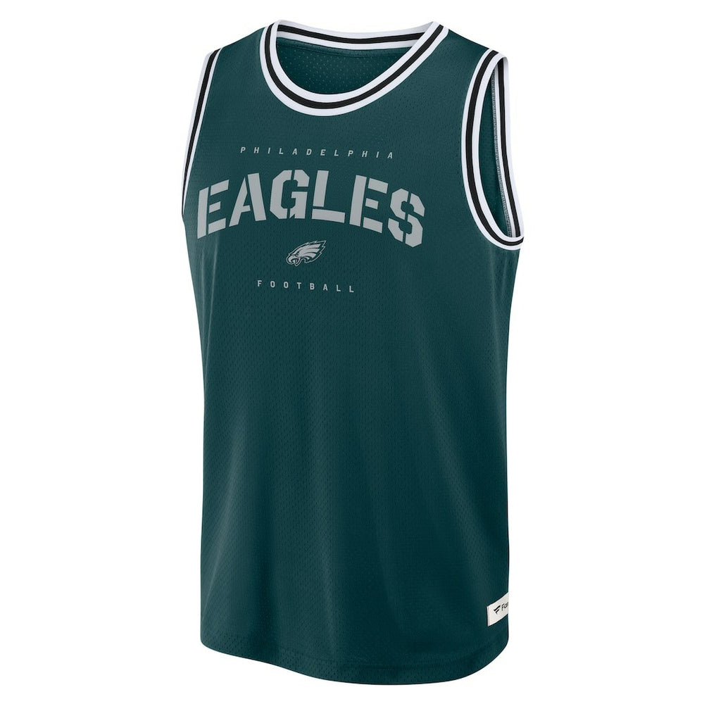 Philadelphia Eagles Elements Future Ground Jersey Tank Top Midnight Green | Fanatics