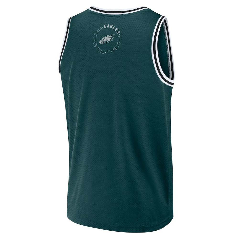 Philadelphia Eagles Elements Future Ground Jersey Tank Top Midnight Green | Fanatics