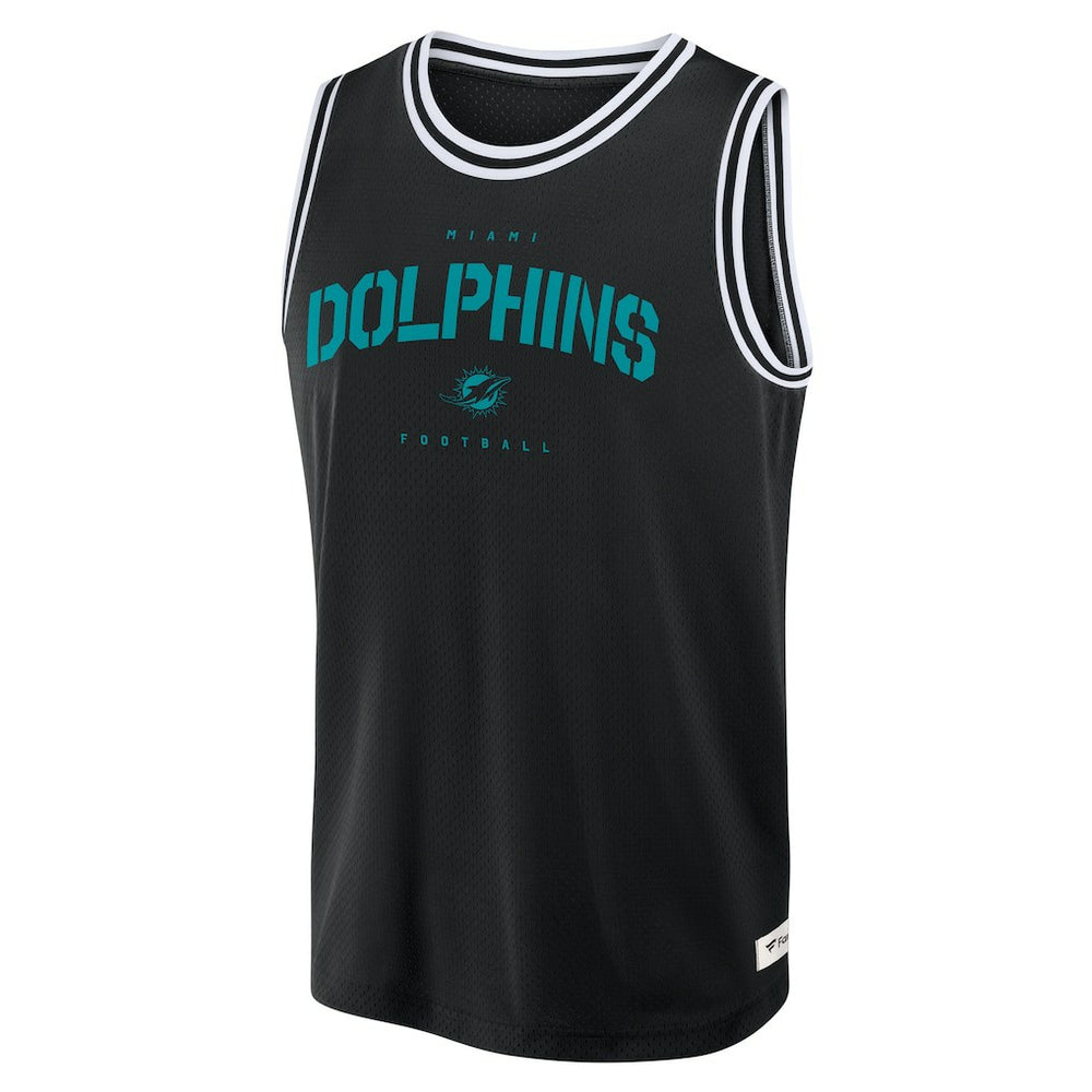 Miami Dolphins Elements Future Ground Jersey Tank Top Black | Fanatics