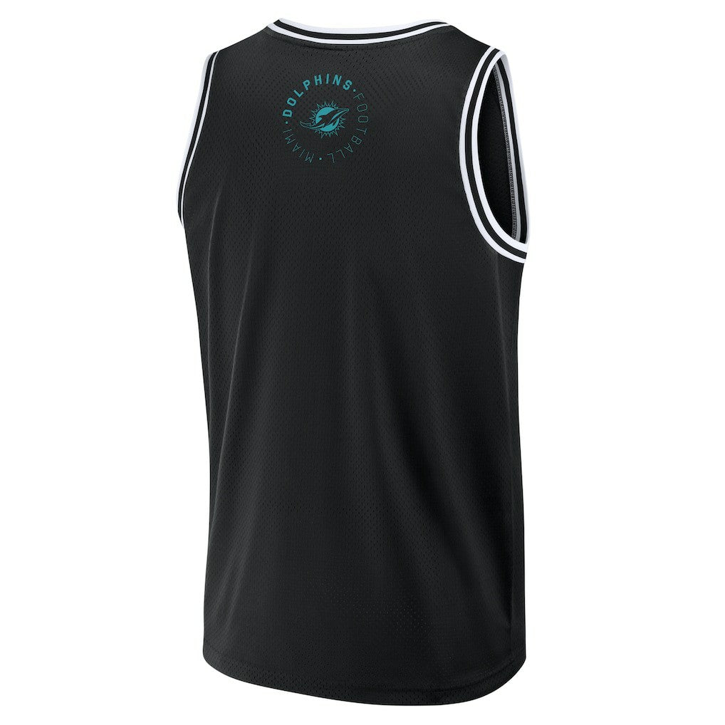 Miami Dolphins Elements Future Ground Jersey Tank Top Black | Fanatics