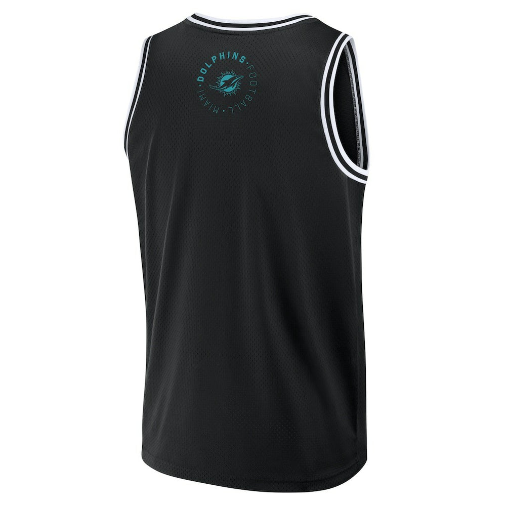 Miami Dolphins Elements Future Ground Jersey Tank Top Black | Fanatics
