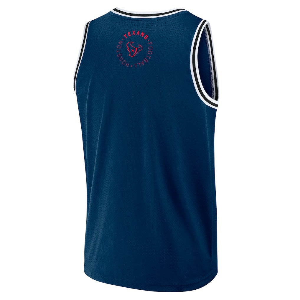 Houston Texans Elements Future Ground Jersey Tank Top Navy | Fanatics