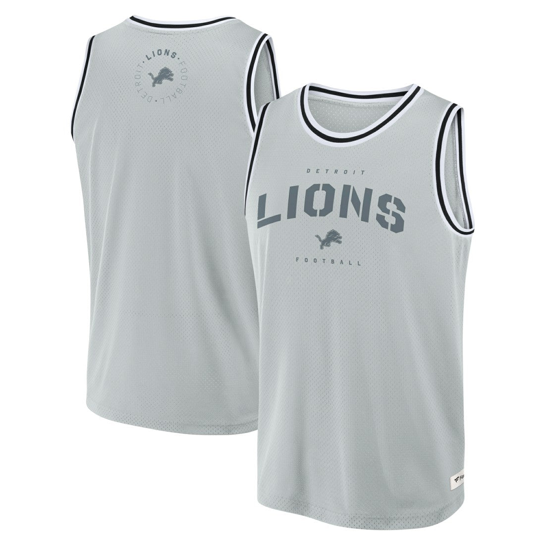 Detroit Lions Elements Future Ground Jersey Tank Top Silver | Fanatics