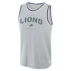 Detroit Lions Elements Future Ground Jersey Tank Top Silver | Fanatics