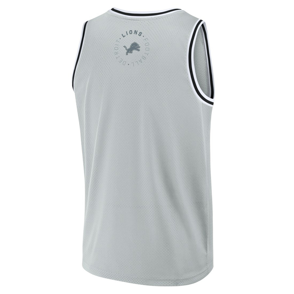 Detroit Lions Elements Future Ground Jersey Tank Top Silver | Fanatics