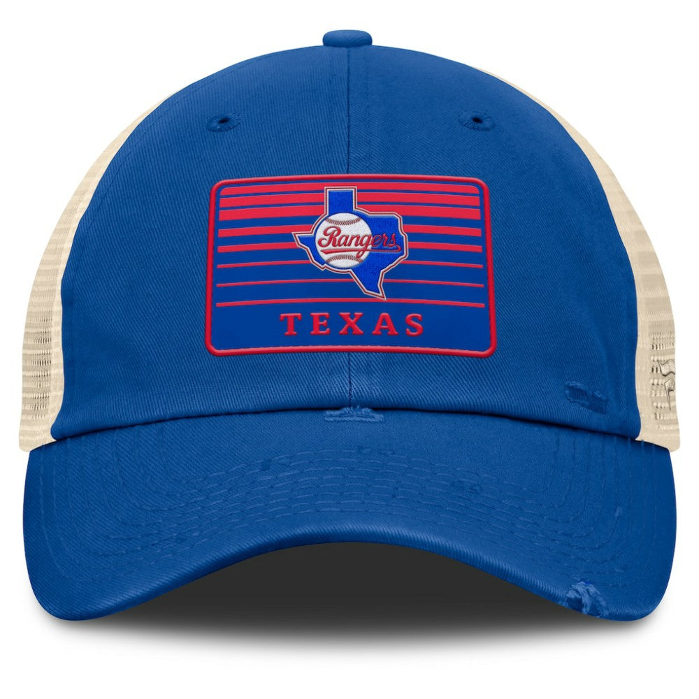 Texas Rangers Fanatics Cooperstown Collection Eastbound Mesh Adjustable Hat - MLB