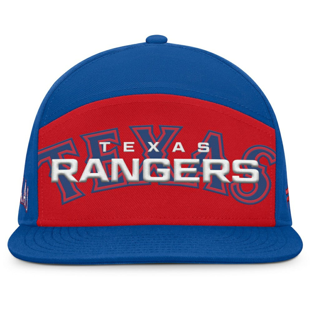 Texas Rangers Fanatics Clubhouse Splitter Snapback Hat - MLB