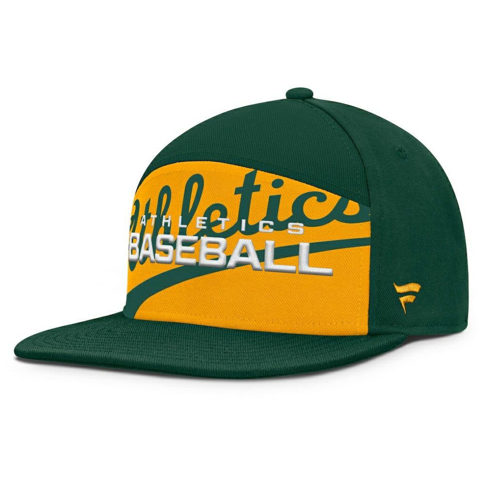 Athletics Fanatics Clubhouse Splitter Snapback Hat - MLB