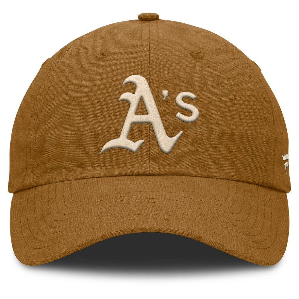 Athletics Fanatics Act Natural Chopper Adjustable Hat - MLB