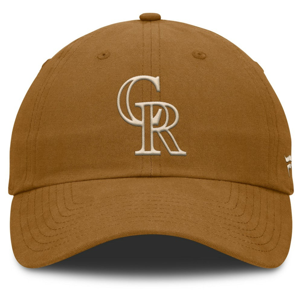 Colorado Rockies Fanatics Act Natural Chopper Adjustable Hat - MLB