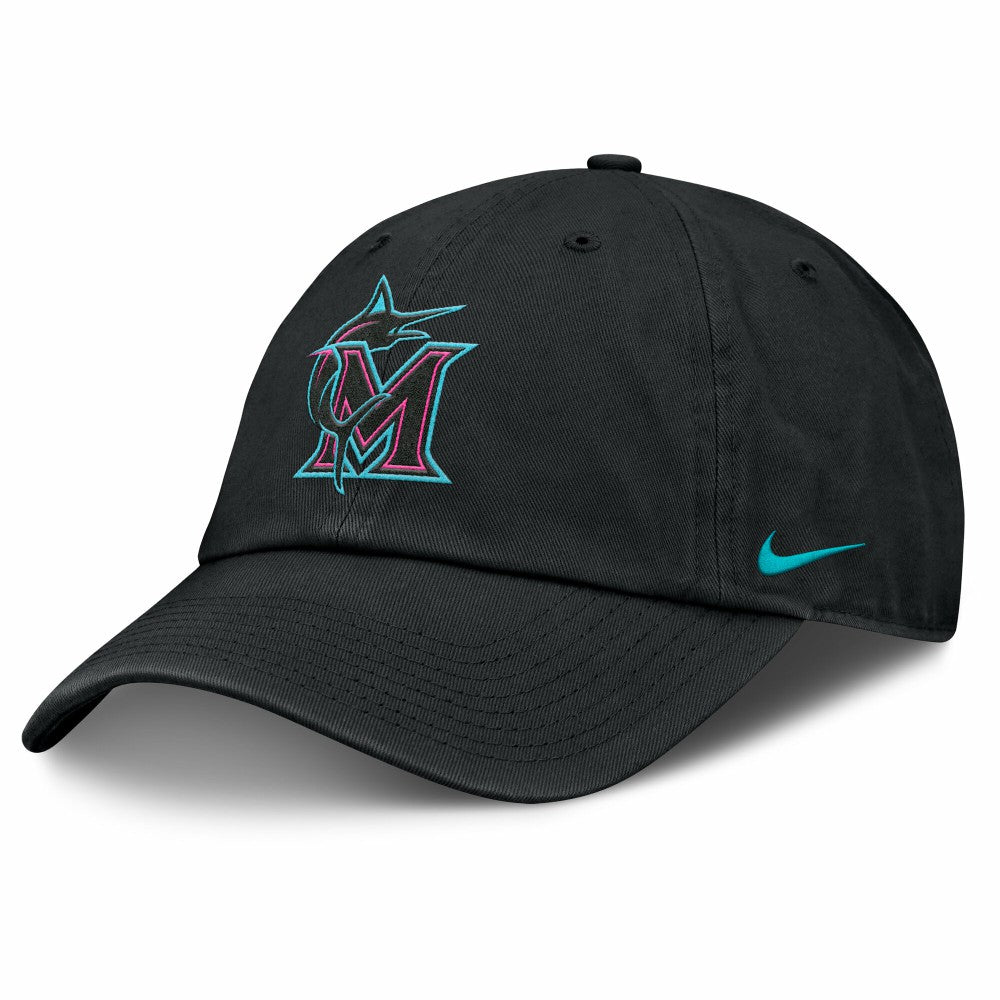 Miami Marlins Nike Unisex 2025 City Connect Club Adjustable Hat - MLB